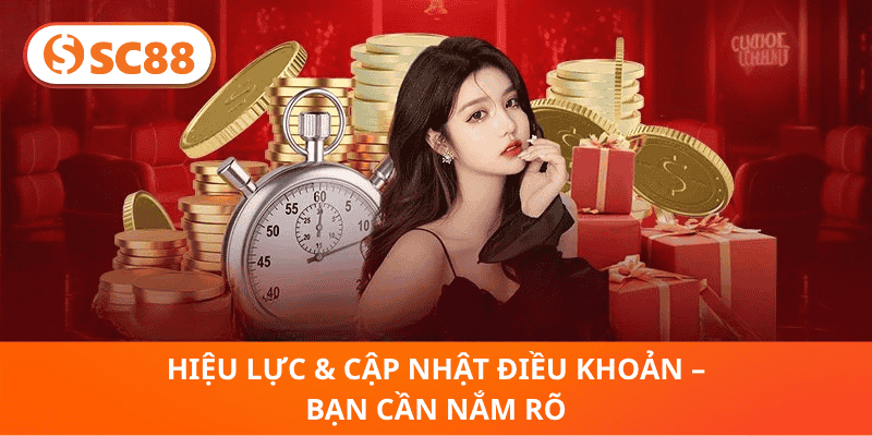 Hiệu Lực & Cập Nhật Điều Khoản – Bạn Cần Nắm Rõ